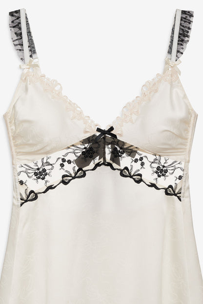 For Love & Lemons Bow Time Slip Dress