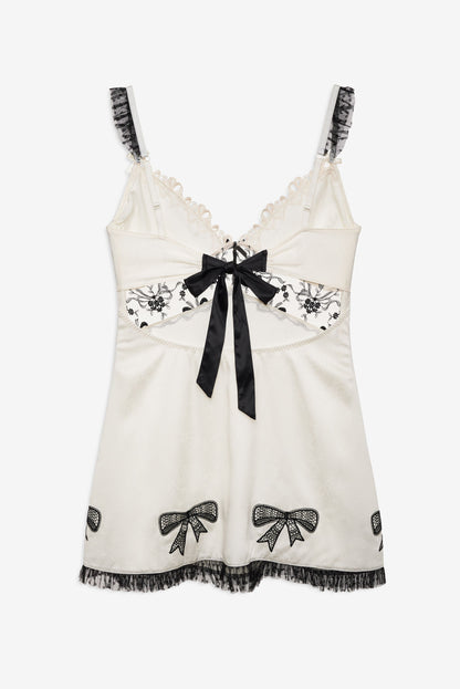 For Love & Lemons Bow Time Slip Dress