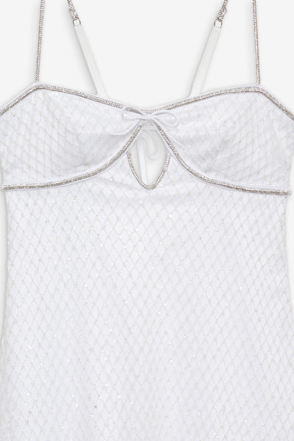 For Love & Lemons Glitter Slip Dress