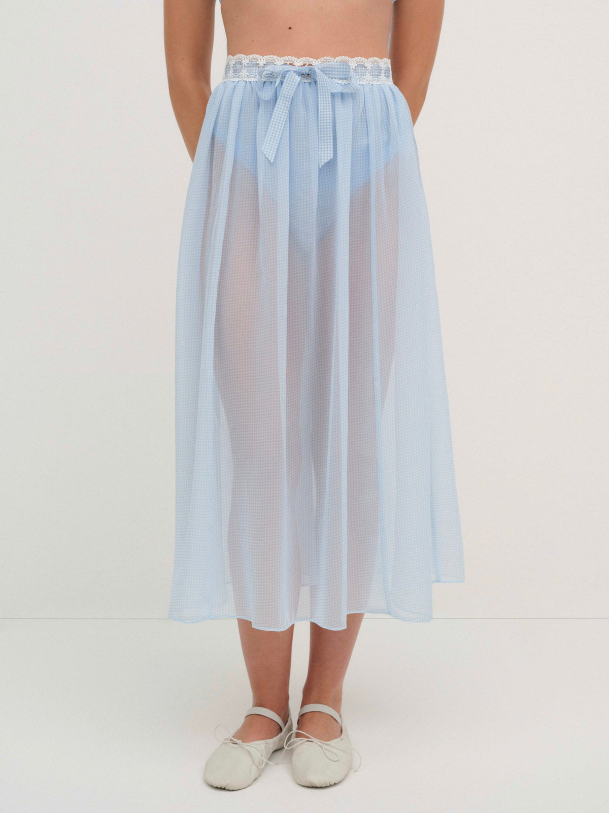 For Love & Lemons Dainty Doily Midi Skirt