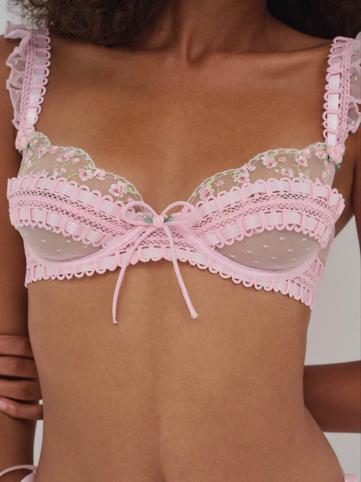 For Love & Lemons Pinkaboo Underwire Bra