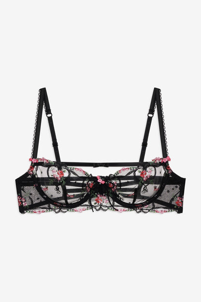 For Love & Lemons Lovestruck Bows Underwire Bra