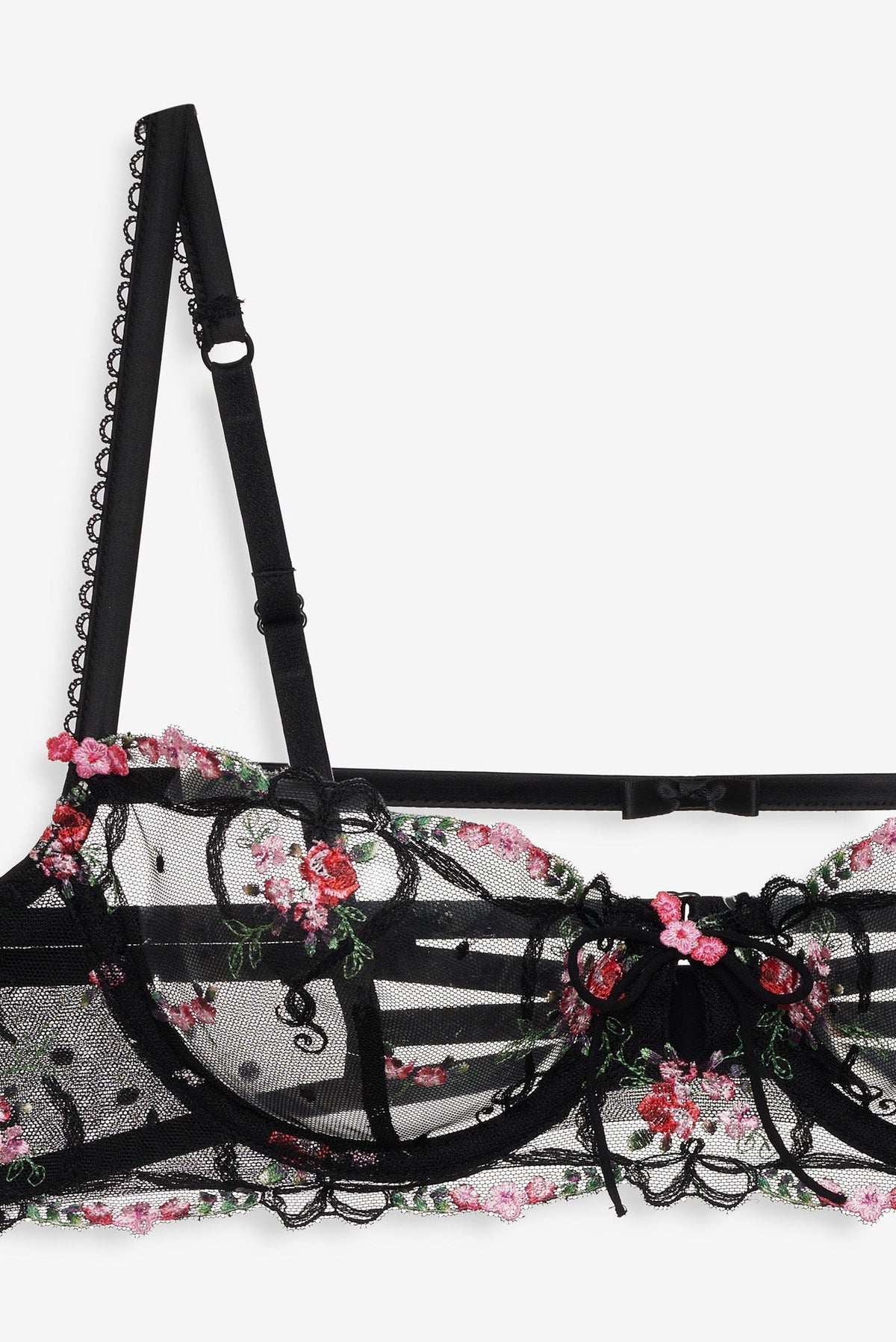 For Love & Lemons Lovestruck Bows Underwire Bra