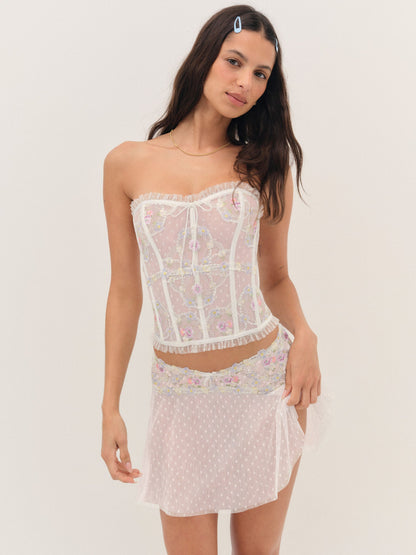 For Love & Lemons Spring Blossom Corset