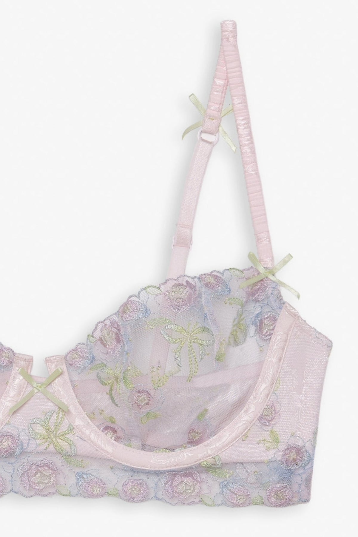 For Love & Lemons Pastel Bouquets Underwire Bra