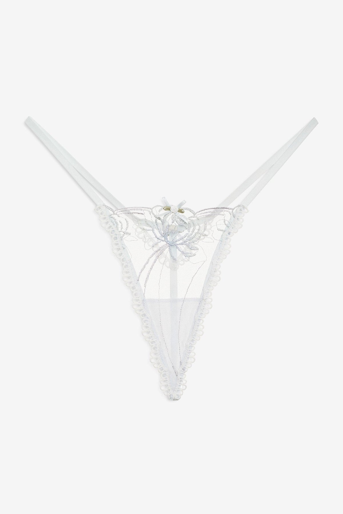 For Love & Lemons Shimmer Garden Thong Panty