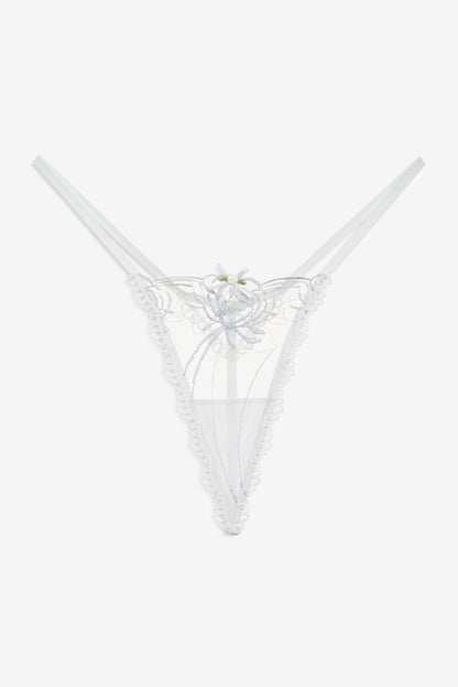 For Love & Lemons Shimmer Garden Thong Panty