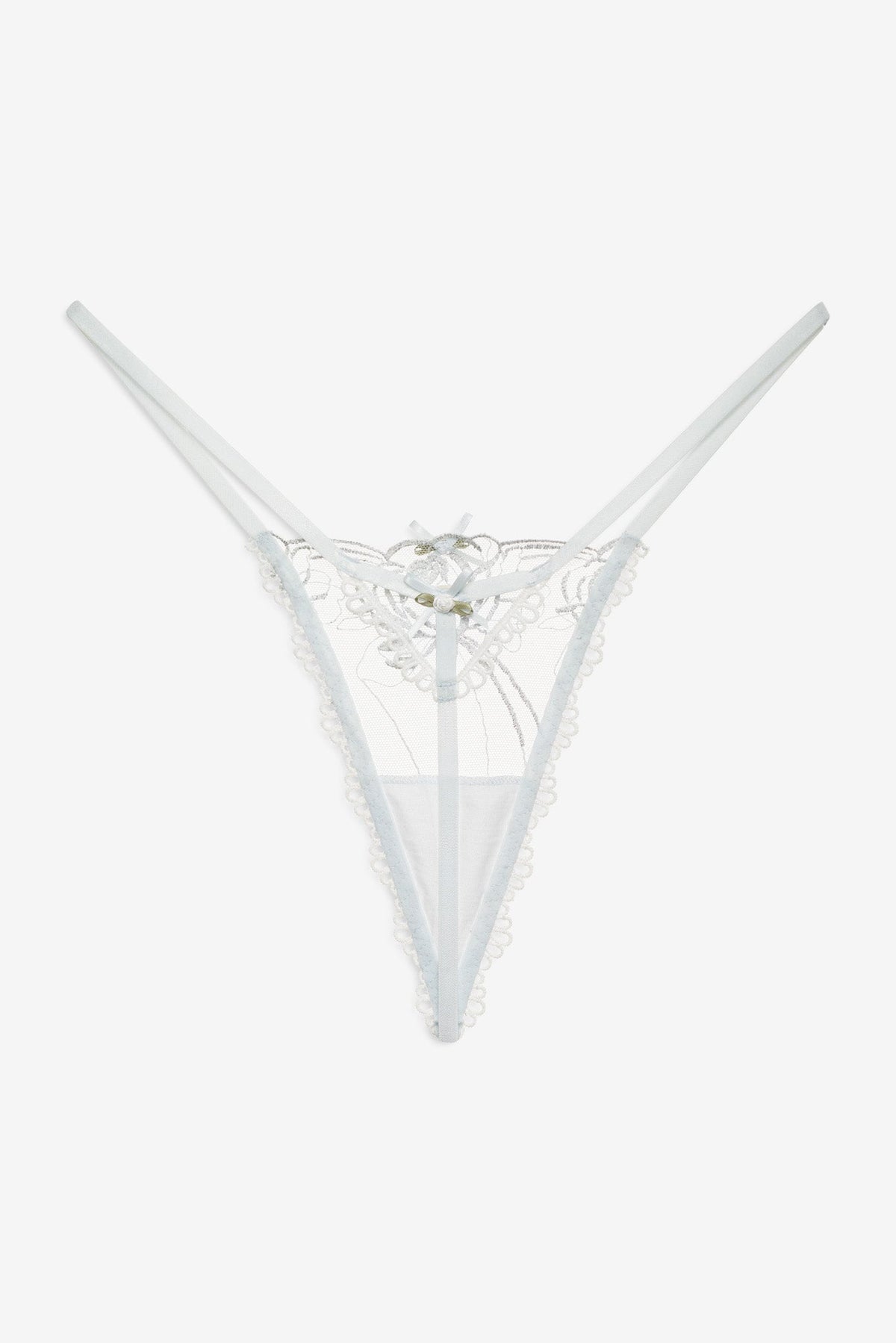 For Love & Lemons Shimmer Garden Thong Panty