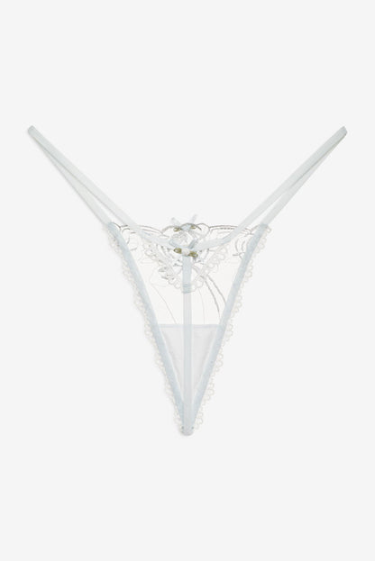 For Love & Lemons Shimmer Garden Thong Panty