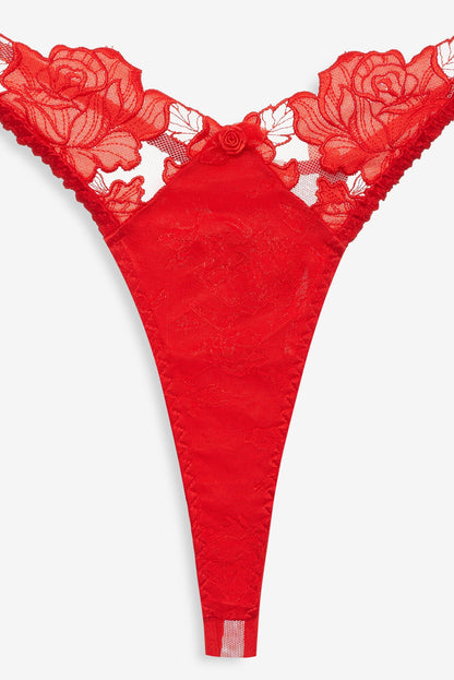 For Love & Lemons Love is a Rose Thong Panty