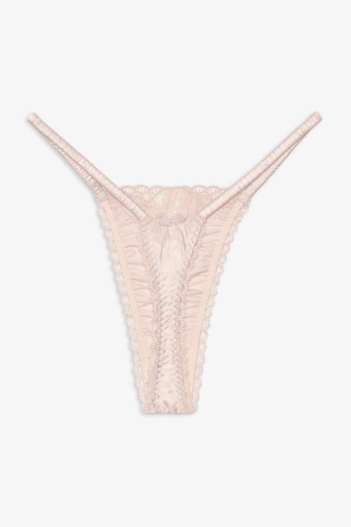 For Love & Lemons Seashell Beaded Thong Panty