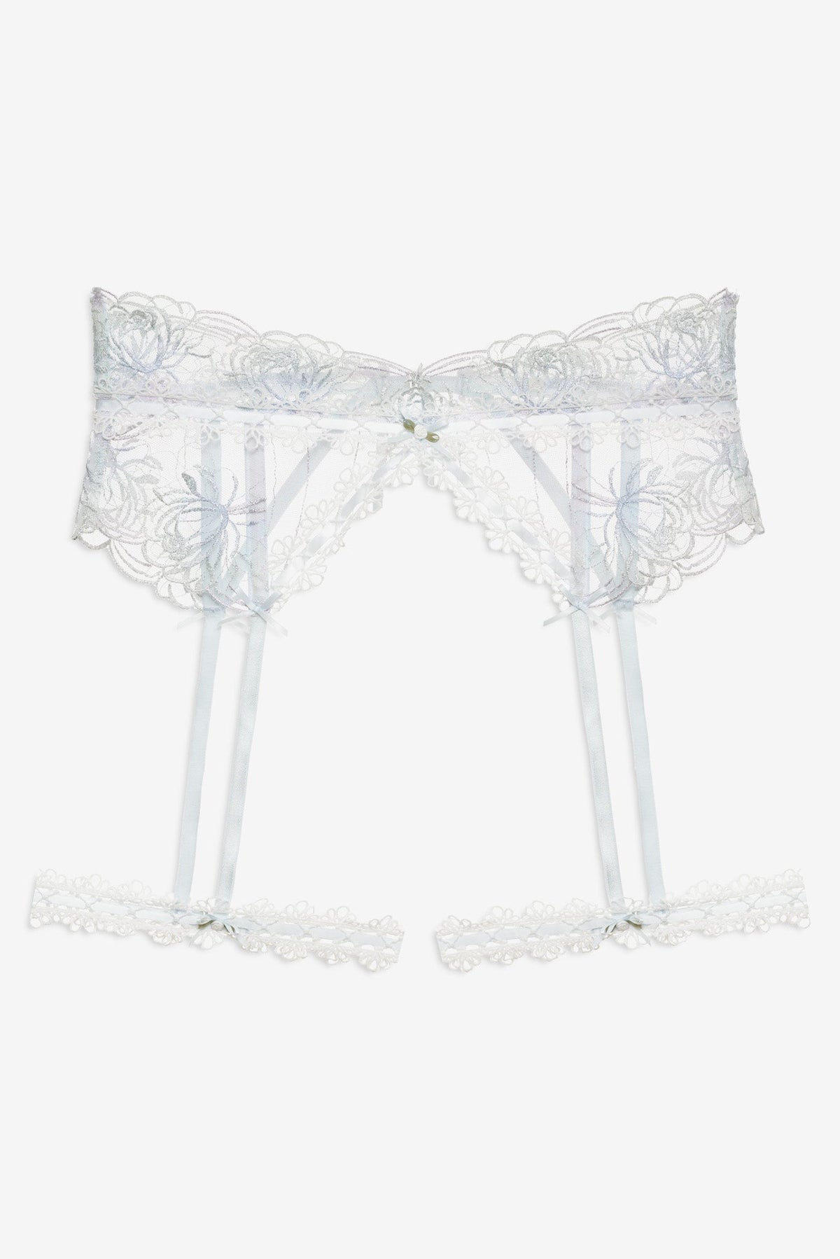For Love & Lemons Shimmer Garden Garter Belt