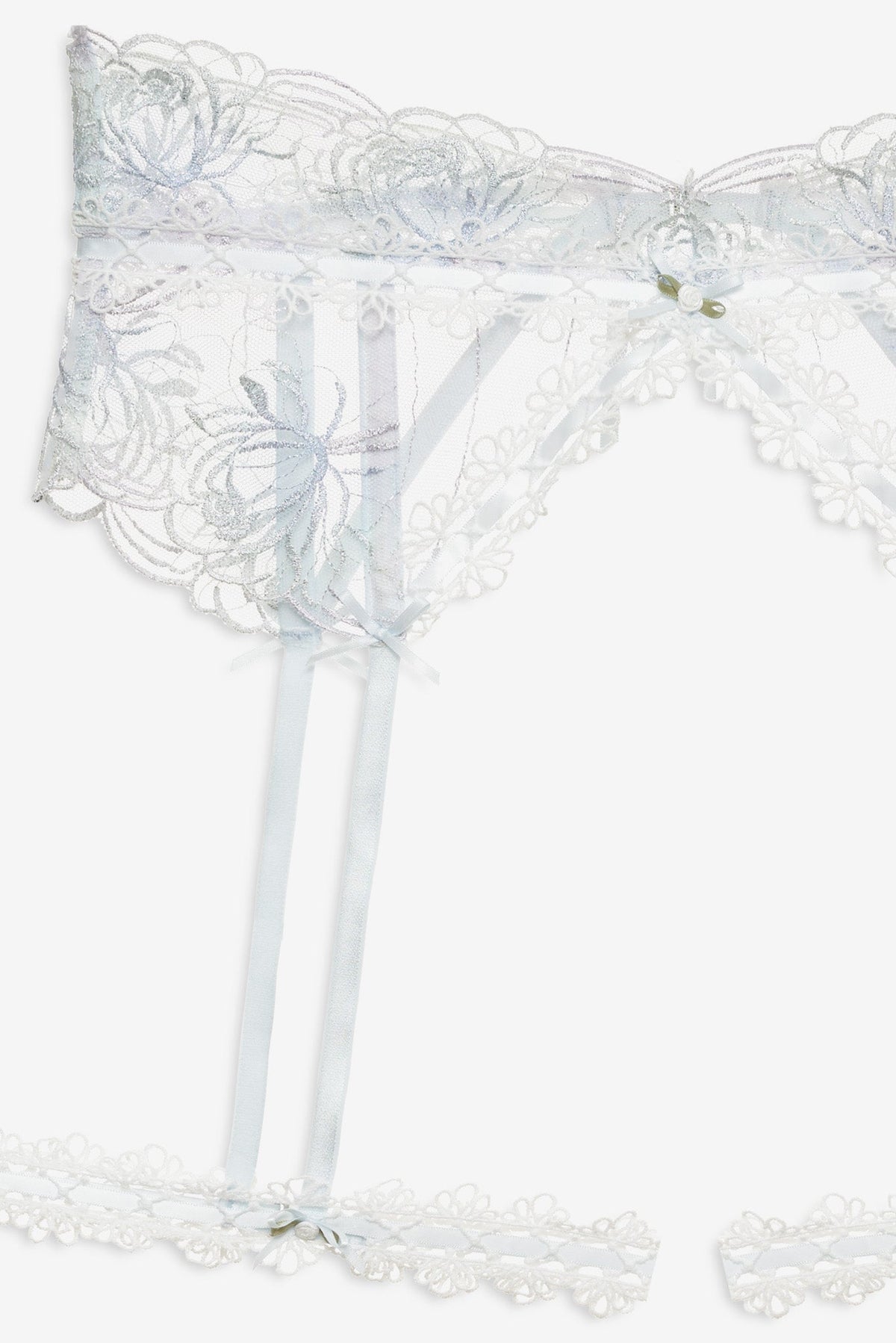 For Love & Lemons Shimmer Garden Garter Belt
