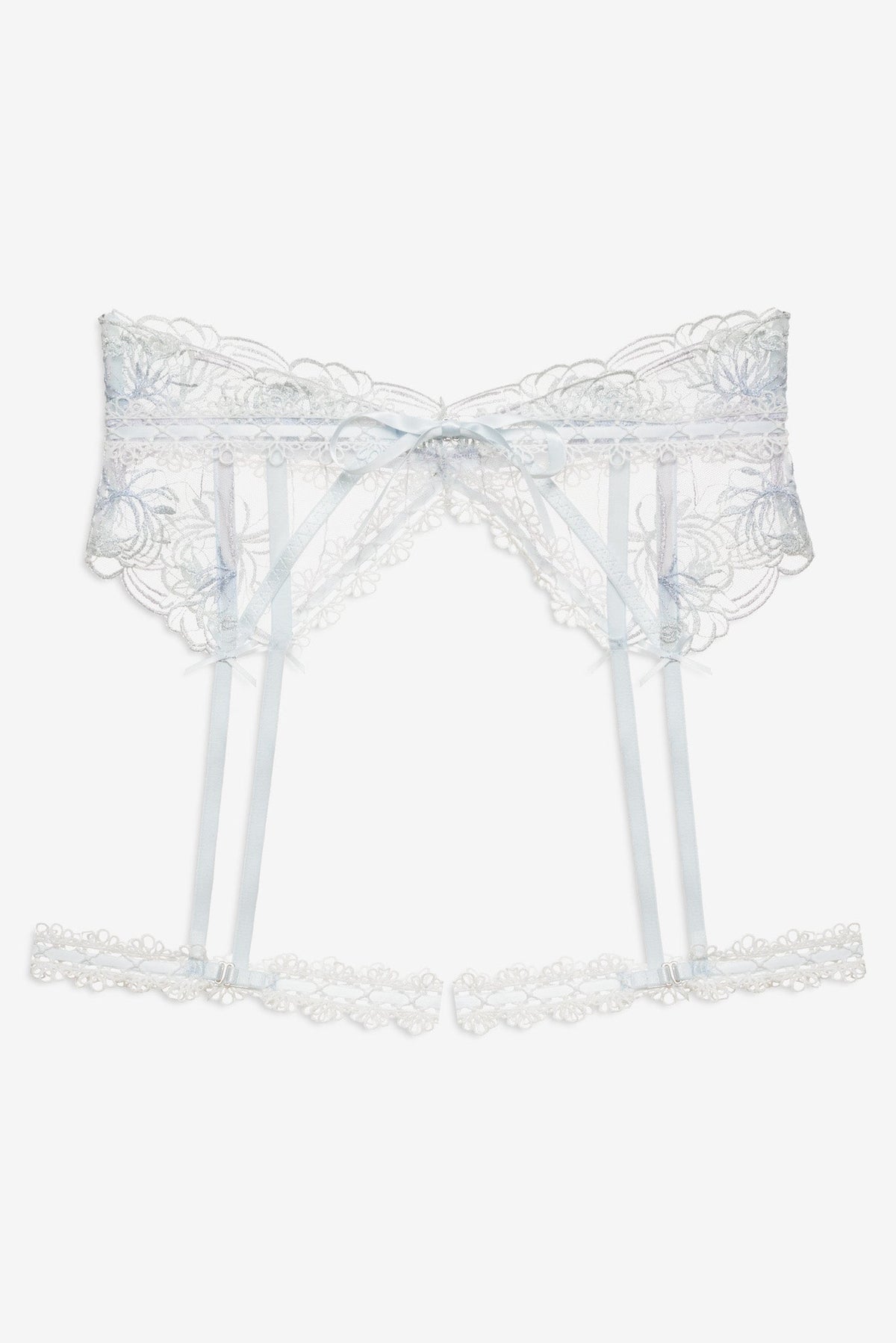 For Love & Lemons Shimmer Garden Garter Belt