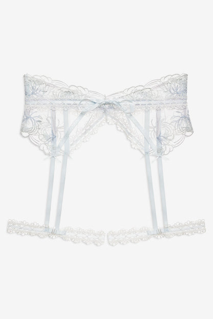 For Love & Lemons Shimmer Garden Garter Belt