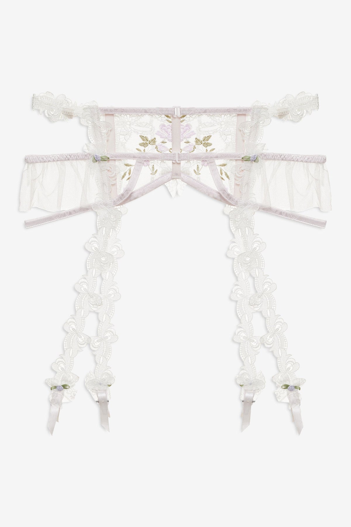 For Love & Lemons Lattice Bows Garter Belt
