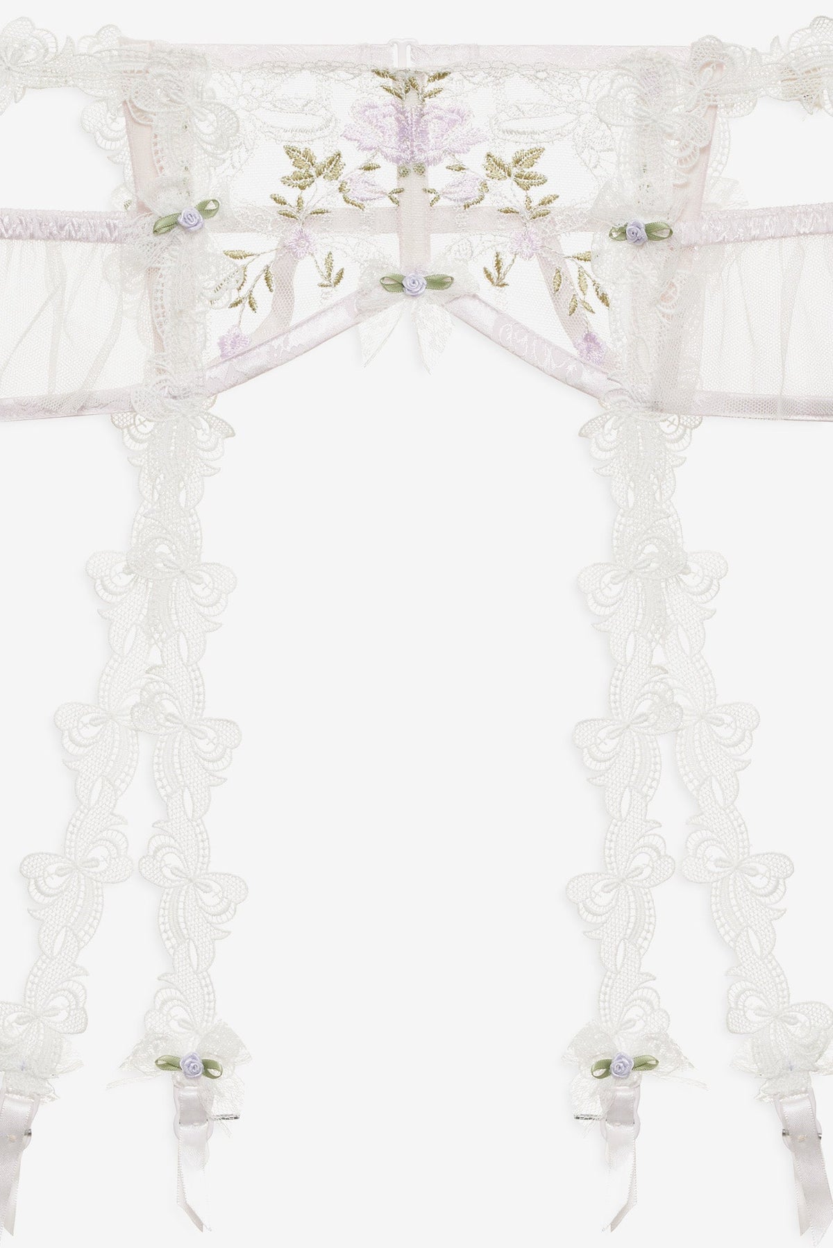 For Love & Lemons Lattice Bows Garter Belt