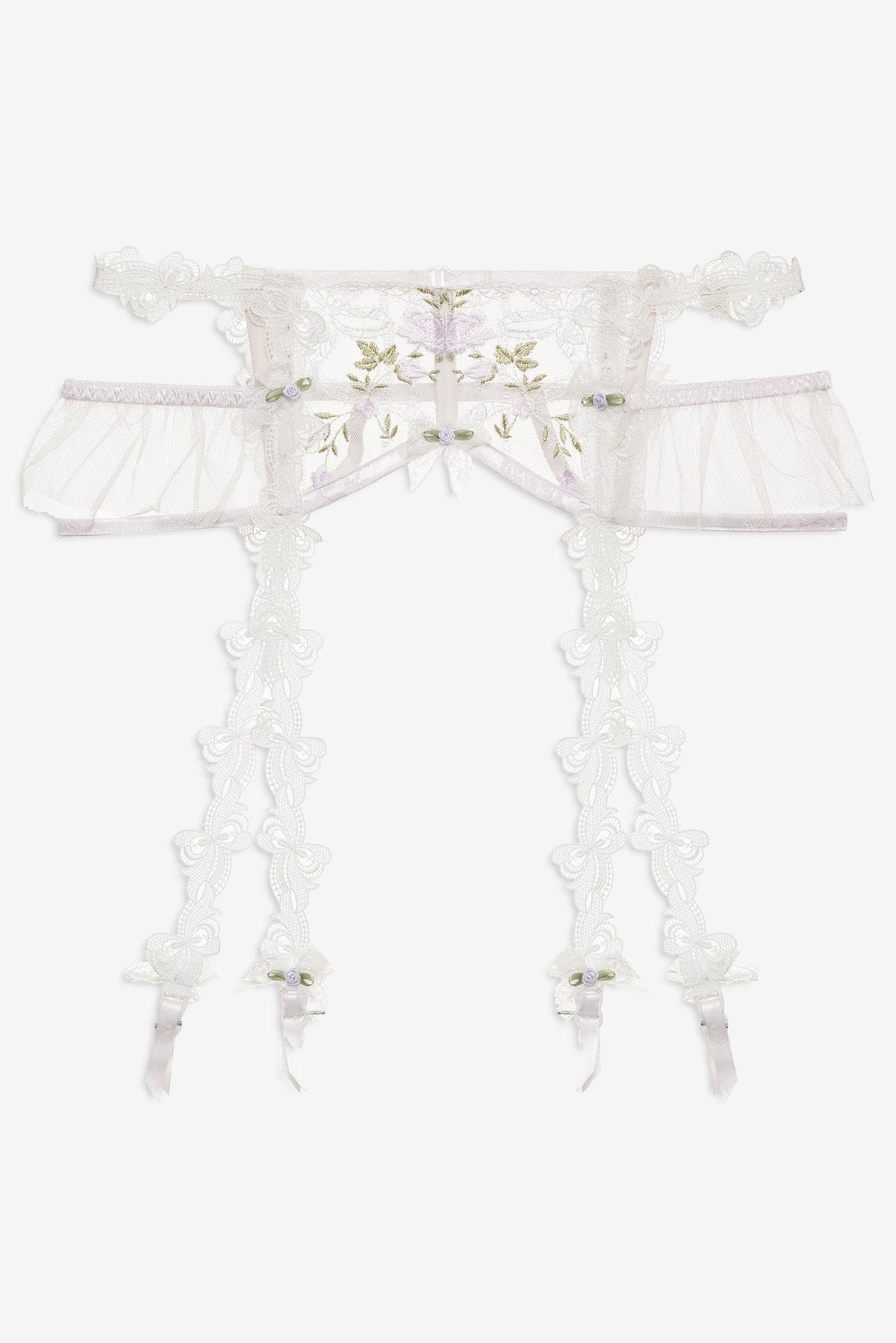 For Love & Lemons Lattice Bows Garter Belt