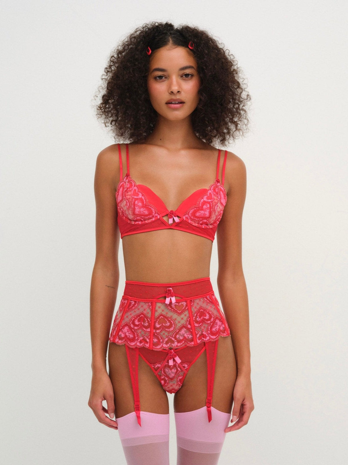 For Love & Lemons Heartbeat Garter Belt