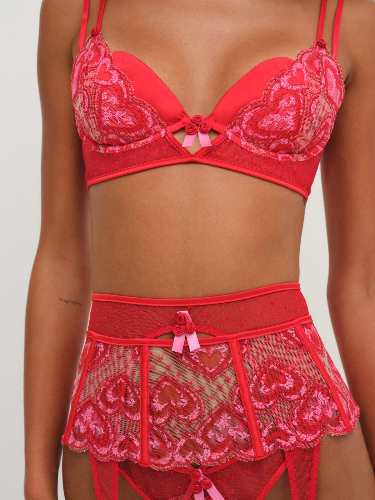 For Love & Lemons Heartbeat Garter Belt