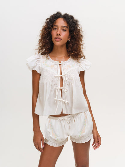 For Love & Lemons Megan Sleep Shorts