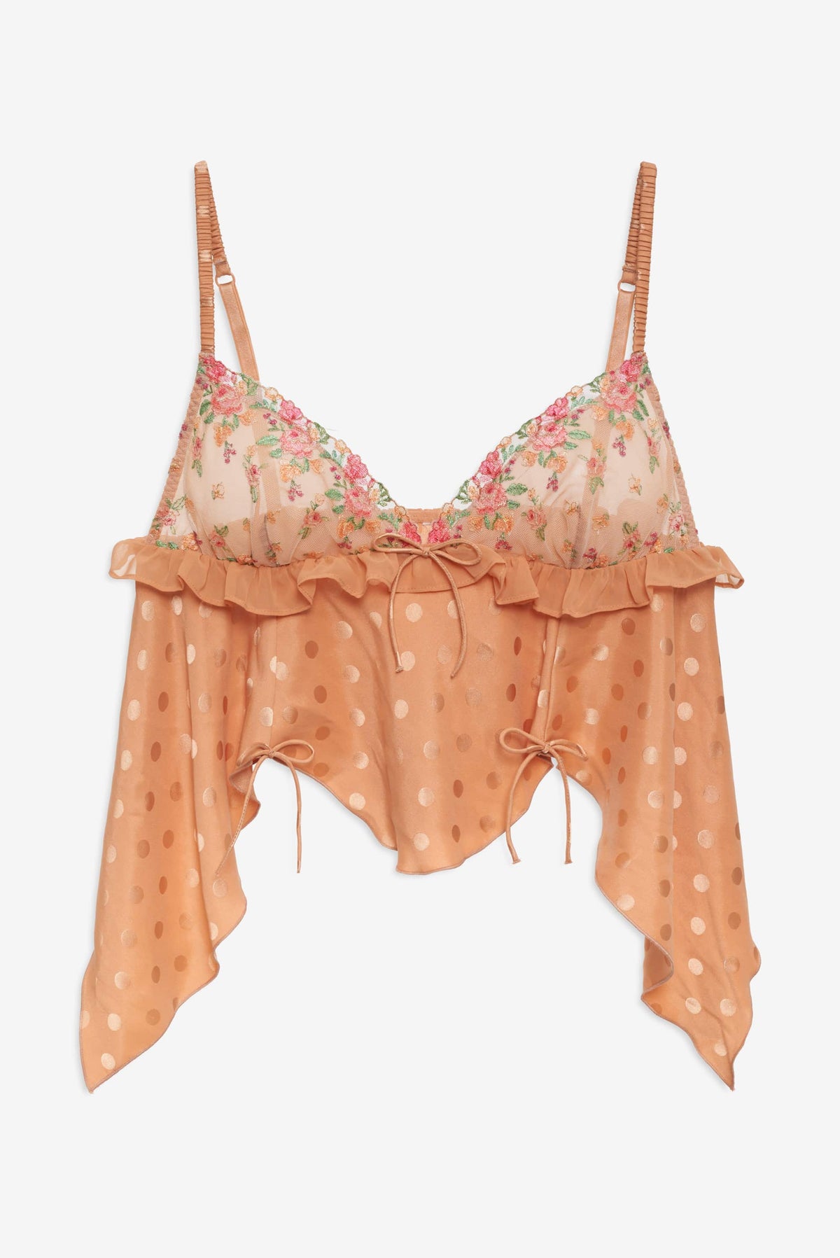 For Love & Lemons Glimmer Rosebud Sleep Top