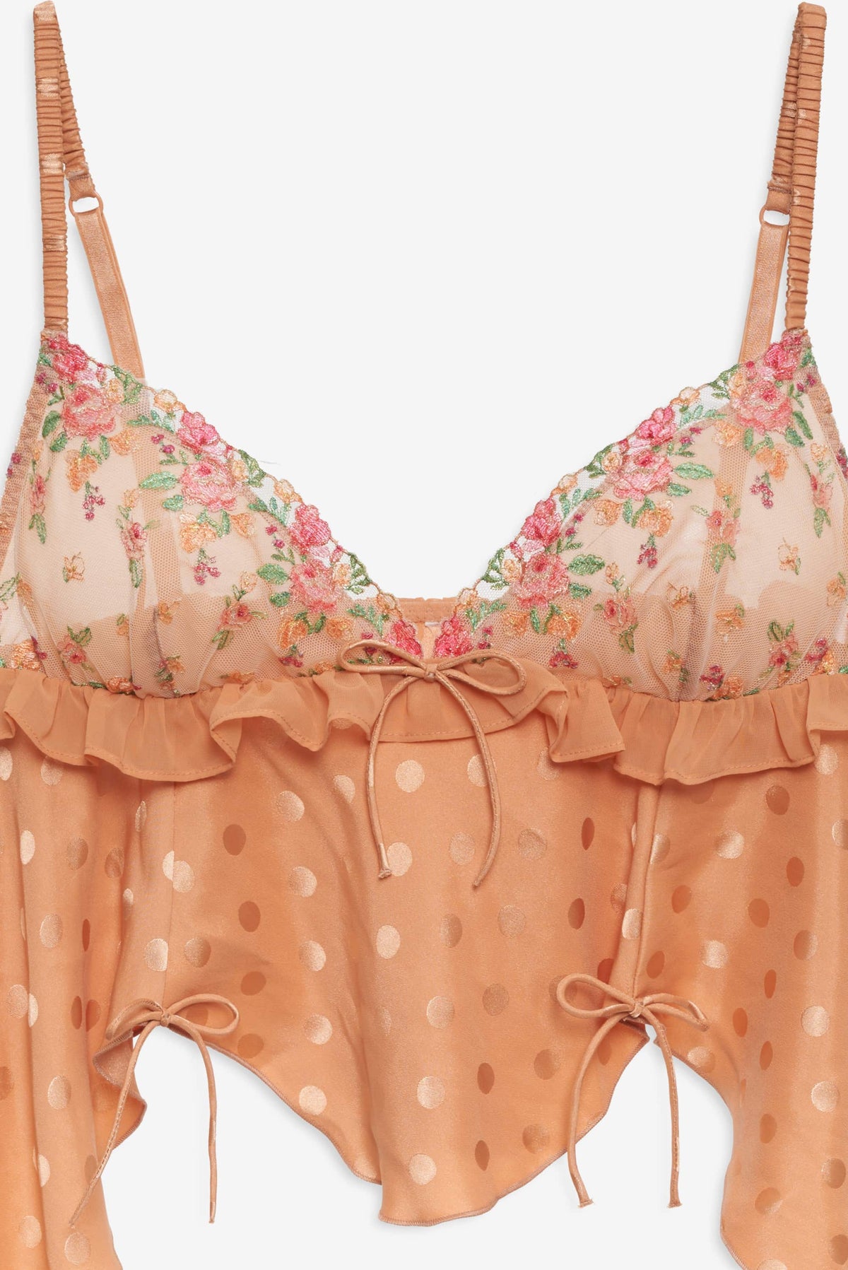 For Love & Lemons Glimmer Rosebud Sleep Top