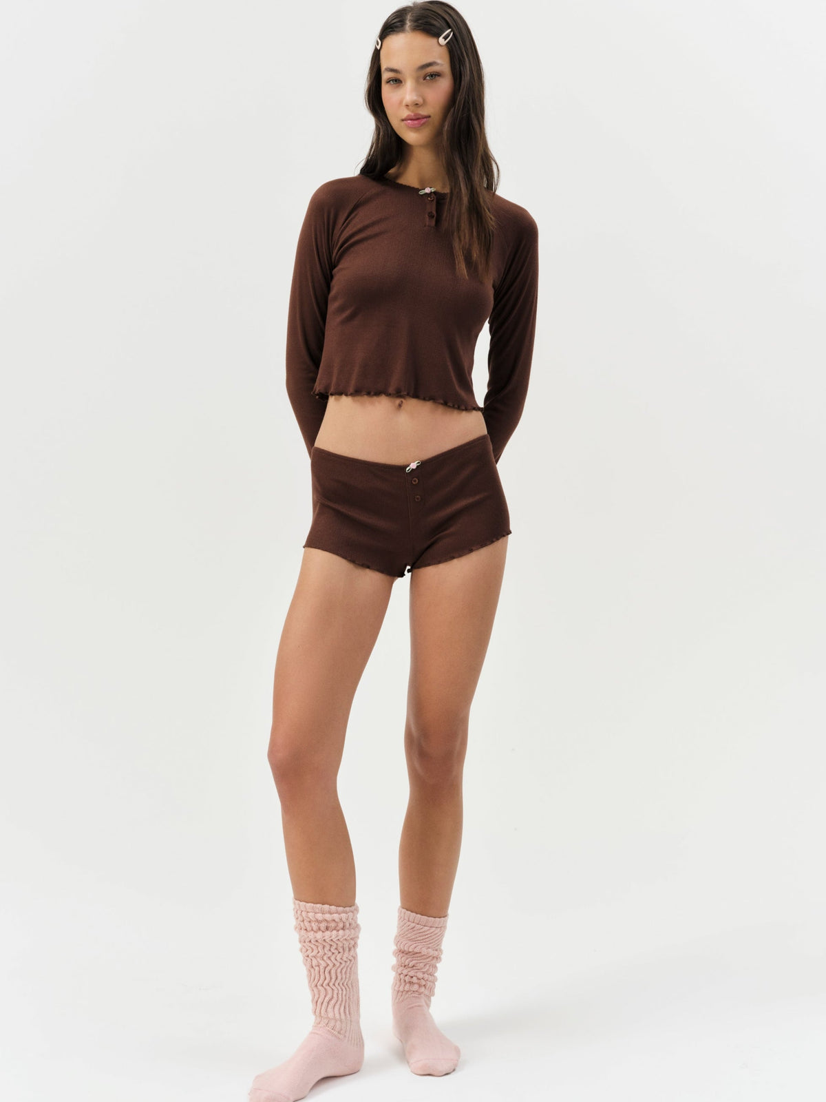 For Love & Lemons Elliana Sleep Short