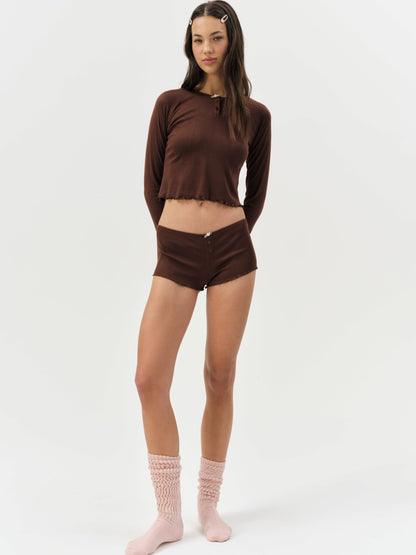 For Love & Lemons Elliana Sleep Short