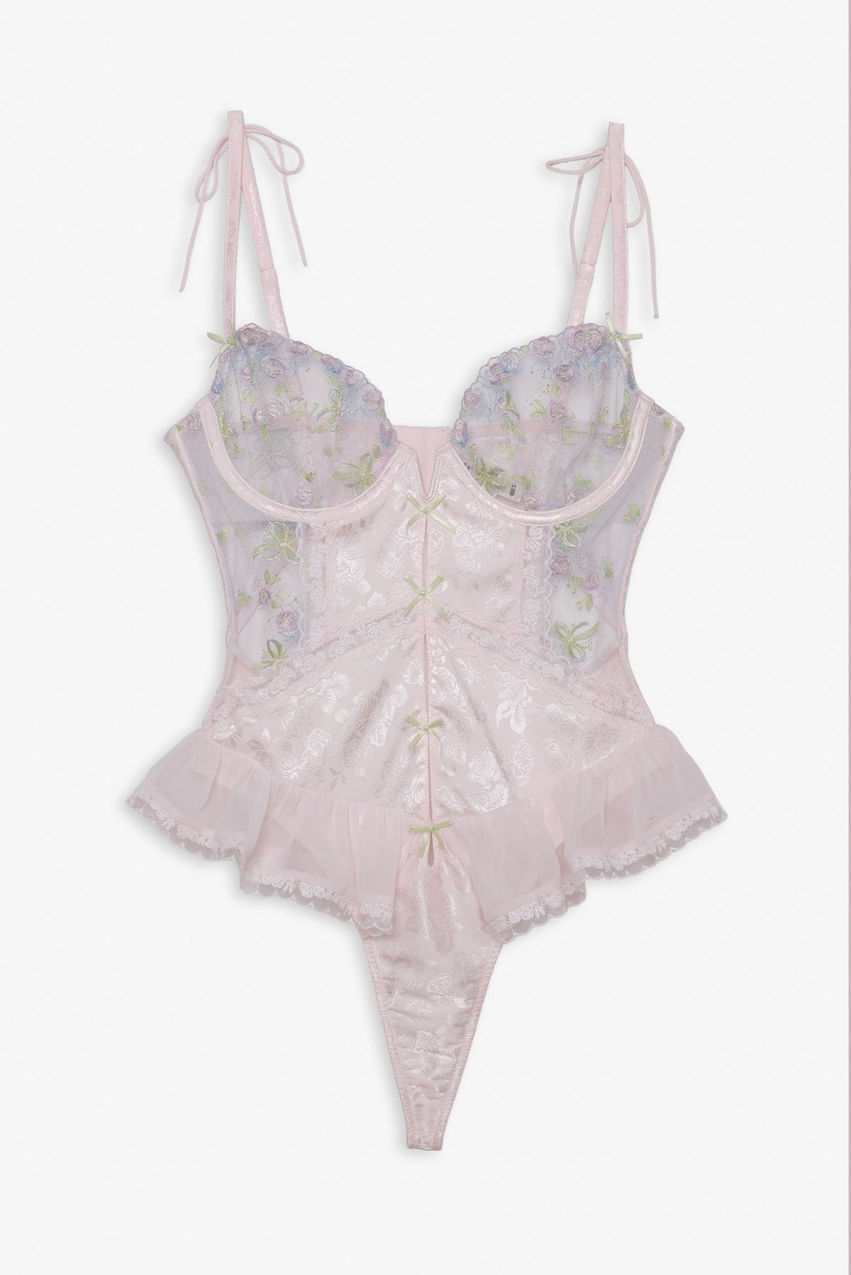 For Love & Lemons Pastel Bouquets Bodysuit