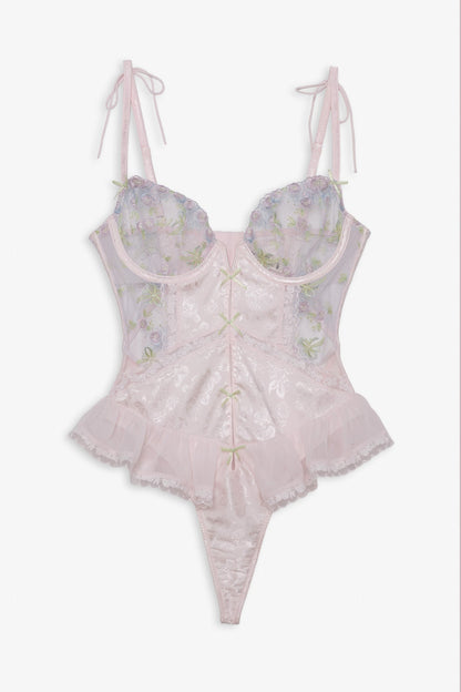 For Love & Lemons Pastel Bouquets Bodysuit