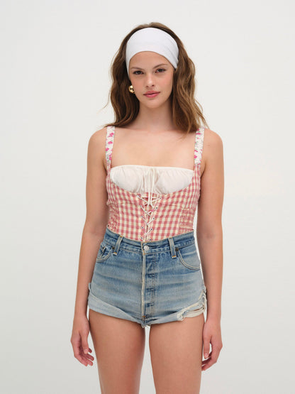 For Love & Lemons Georgia Bodysuit