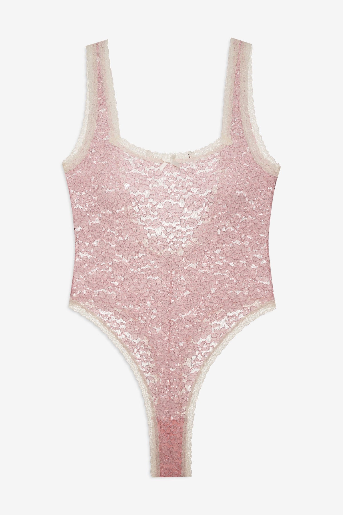 For Love & Lemons Pamela Stretch Lace Bodysuit