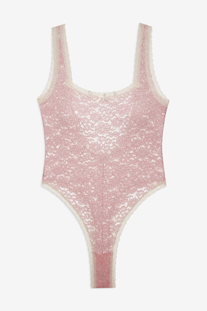 For Love & Lemons Pamela Stretch Lace Bodysuit