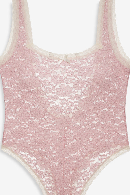 For Love & Lemons Pamela Stretch Lace Bodysuit