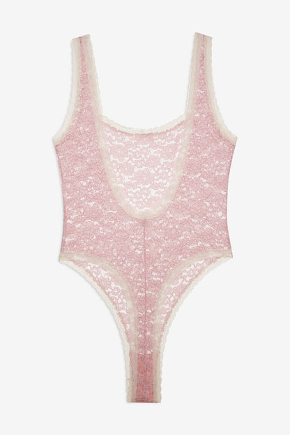 For Love & Lemons Pamela Stretch Lace Bodysuit