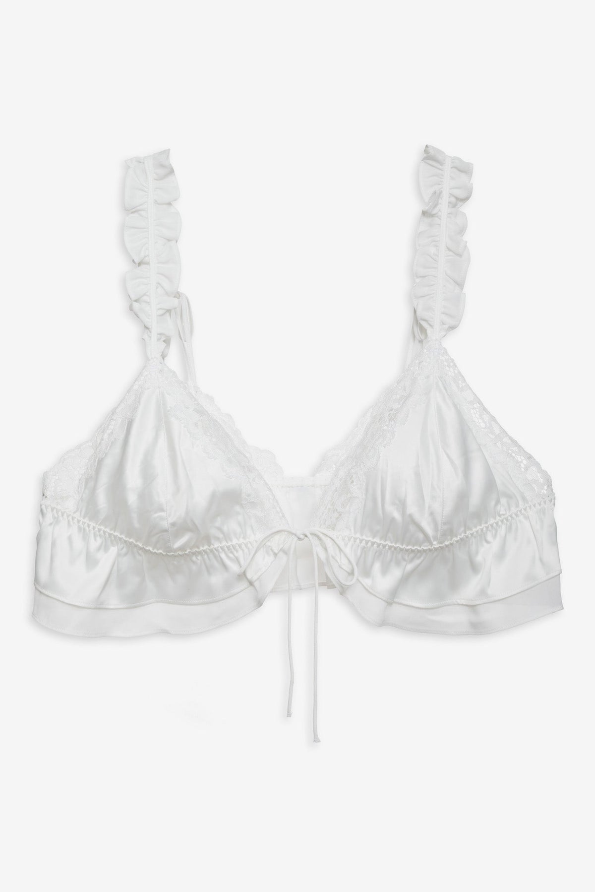 For Love & Lemons Butterfly Lace Ruffle Bralette