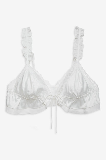 For Love & Lemons Butterfly Lace Ruffle Bralette