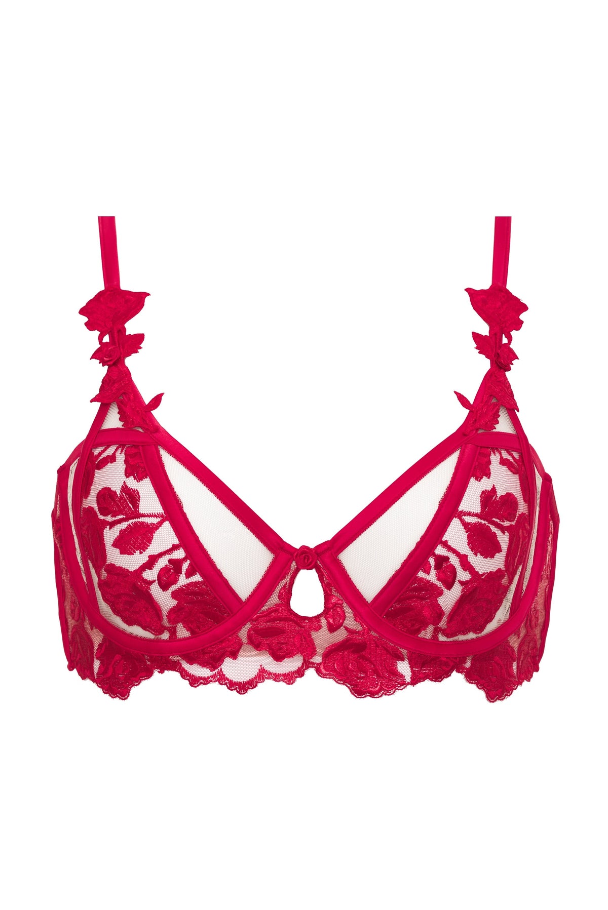 For Love & Lemons Romantic Roses Underwire Bra