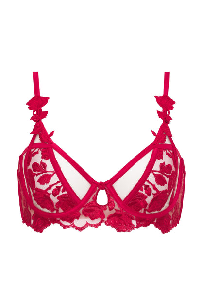 For Love & Lemons Romantic Roses Underwire Bra