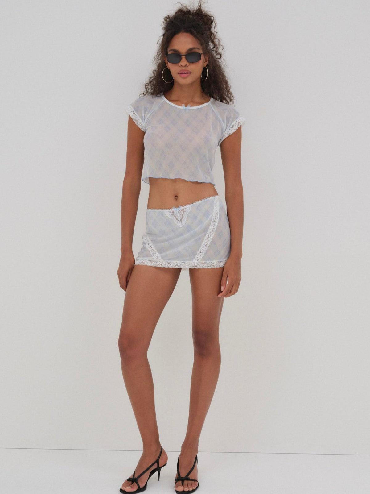 For Love & Lemons Dee Dee Daisy Mini Skirt