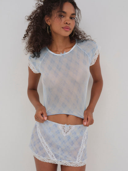 For Love & Lemons Dee Dee Daisy Mini Skirt