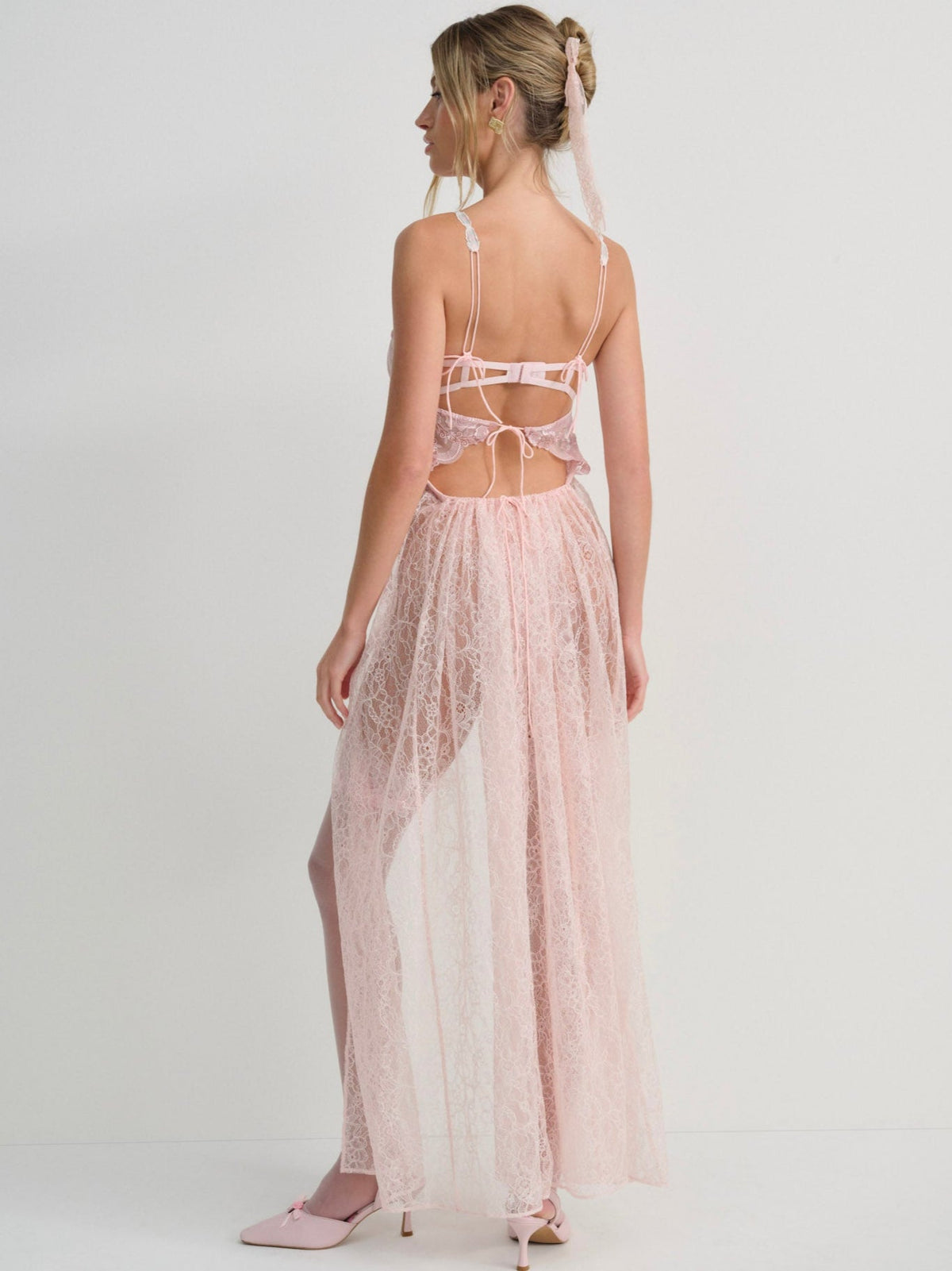 For Love & Lemons Camilla Maxi Slip Dress