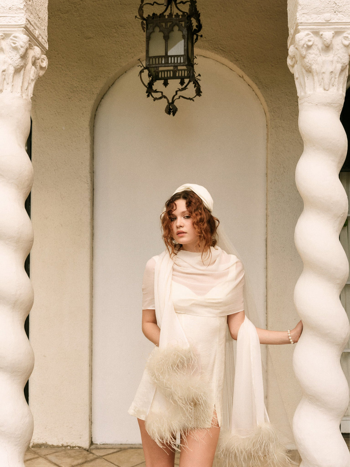 For Love & Lemons Margo Mini Dress and Shawl Set