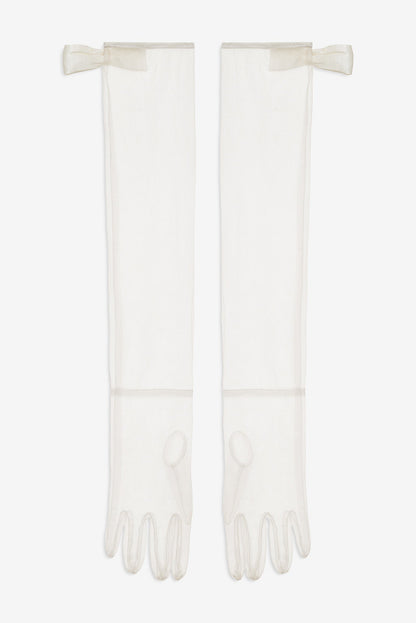 For Love & Lemons Pearly Bow Mini Dress