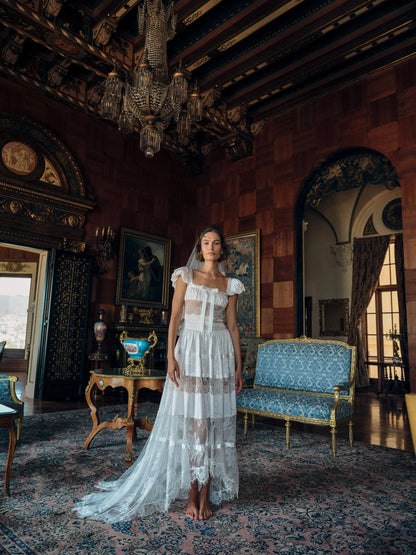 For Love & Lemons Annabelle Lace Gown
