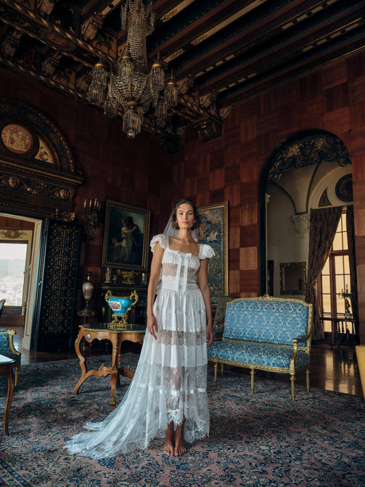 For Love & Lemons Annabelle Lace Gown