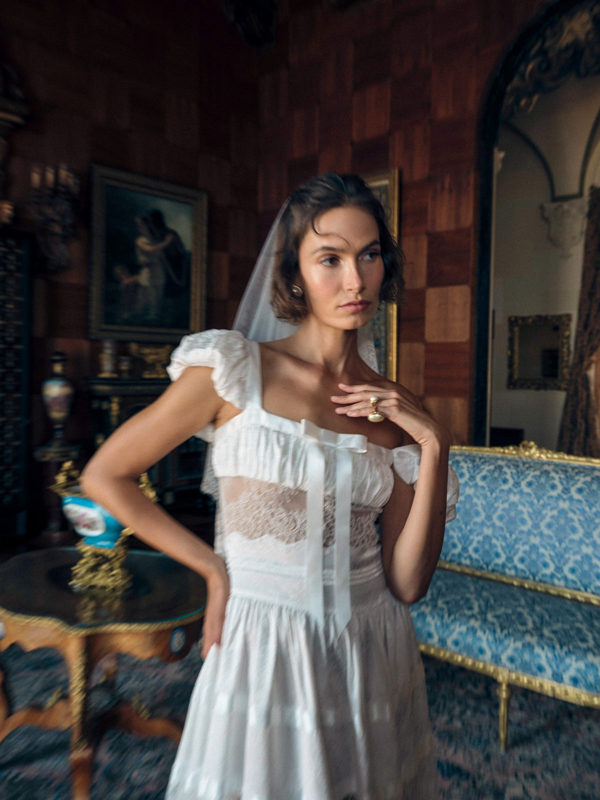 For Love & Lemons Annabelle Lace Gown