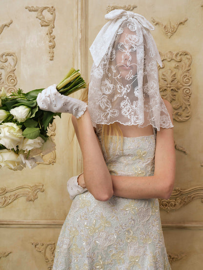 For Love & Lemons Locked Hearts Veil
