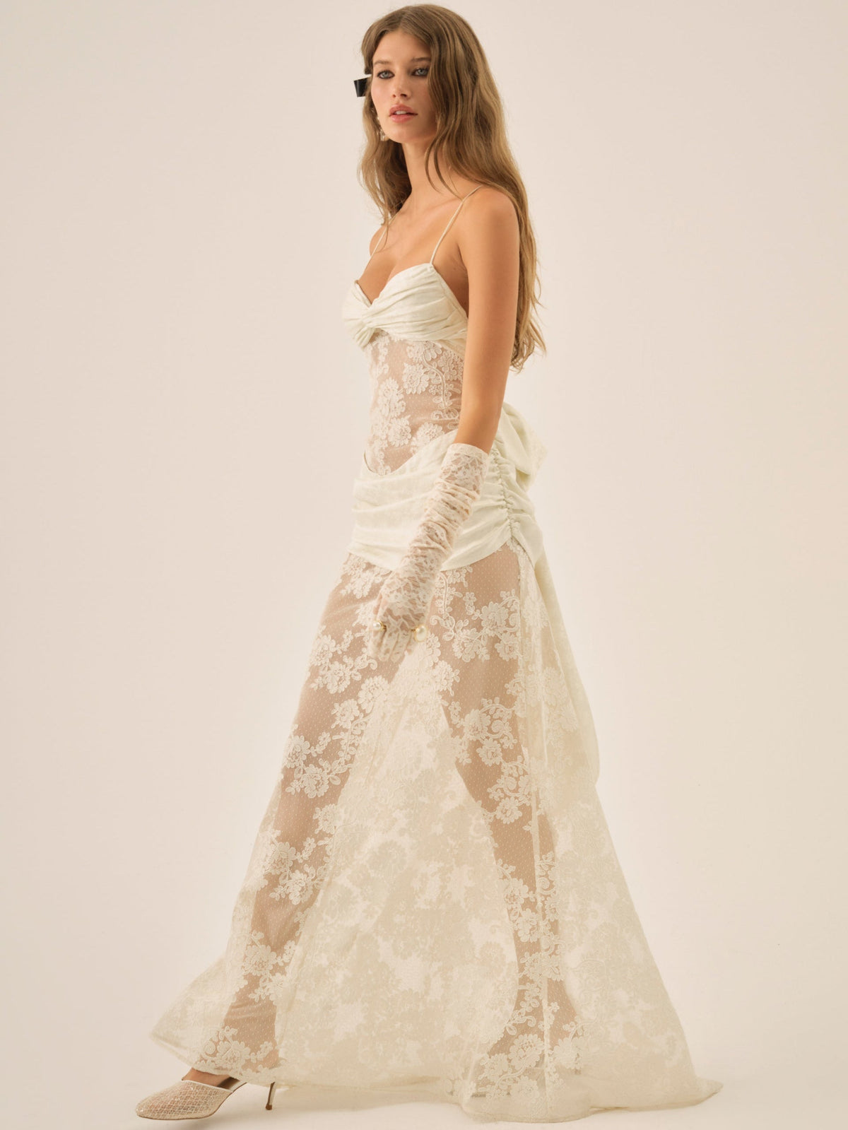 For Love & Lemons Daisy Lace Gown